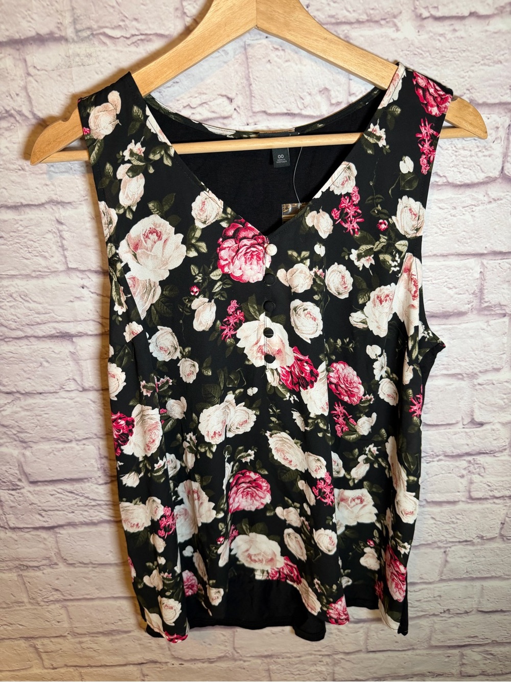 Torrid Soft Women’s Floral Sleeveless‎ Tunic Tank Top Shirt Size 00 M/L